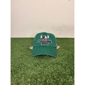 Cleveland State Vikings hat cap strap back green basketball desert cactus mens